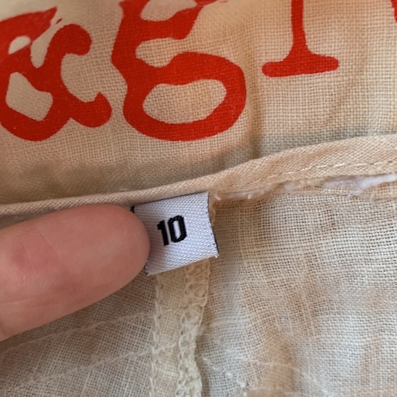 Johnny Was Pete & Greta Unisex Linen Shorts sz 10 - Picture 7 of 7